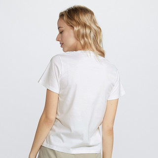 UNIQLO 优衣库 女士纯棉印花短袖T恤427248 白色S