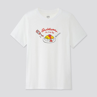 UNIQLO 优衣库 女士纯棉印花短袖T恤427248 白色S