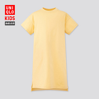 优衣库 童装/女童 休闲T恤式连衣裙(短袖) 423710 UNIQLO