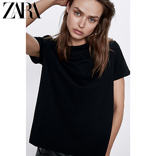 ZARA新款 女装 基本款不对称 T 恤 05584025800