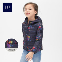 Gap女童中大童保暖外套秋冬473694 加厚儿童轻薄棉服