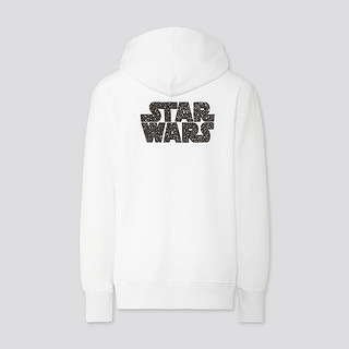 UNIQLO 优衣库 Star wars系列男士纯棉时尚连帽卫衣424609 白色M