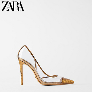 ZARA新款 女鞋 塑胶高跟鞋 12202510254