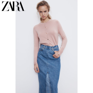 ZARA 新款 女装 纽扣饰基本款针织外套 05646126676