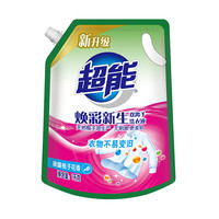 超能 双离子系列 焕彩新生洗衣液 1kg 晨露栀子花香