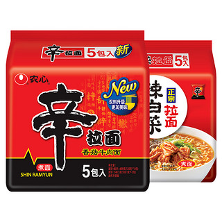 NONGSHIM 农心 辛拉面韩式辣白菜拌面火鸡面网红火锅煮面宿舍速食泡面方便面