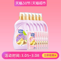 Walch可柔可顺薰衣草柔顺剂2kg*6+柔顺剂50g*6 合计12.3kg威露士