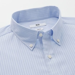 UNIQLO 优衣库 男士长袖棉质条纹修身衬衫425048 初上市199