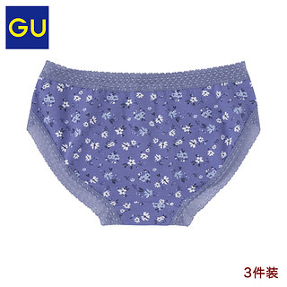 GU极优女装内裤(3件装)柔软性感三角裤女321172