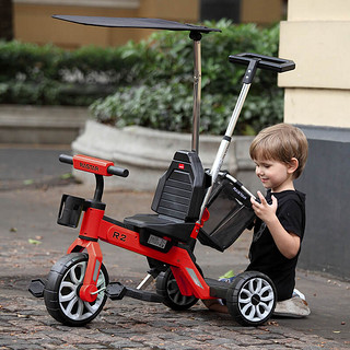 RASTAR/星辉 儿童折叠三轮车手推遮阳脚踏车1-3岁宝宝自行车童车