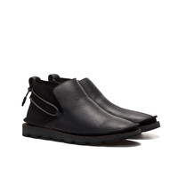 Clarks 其乐 Damara Ruby女士英伦复古圆头平底拼接短靴261352604 黑色37