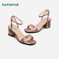 热风 hotwind女鞋2020年夏季新款女士高跟鞋仙女风时尚凉鞋H56W0657