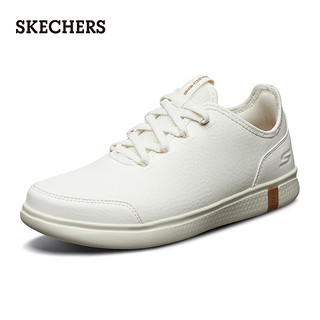 Skechers斯凯奇女鞋简约低帮健步鞋小白鞋 休闲绑带运动鞋 15588
