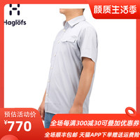 Haglofs火柴棍男款户外 微弹修身轻薄短袖衬衫603566 亚版