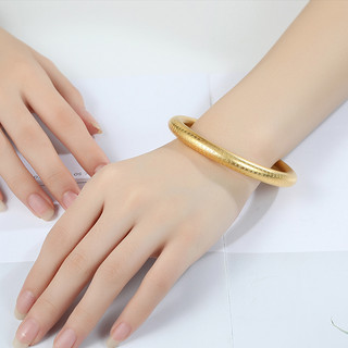 CHJ JEWELLERY 潮宏基 古法系列 SDG30003240 富贵圆满足金手镯 57.15g