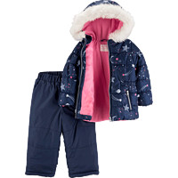 Carter\'s 孩特 女童滑雪服套装 CL2187S1 深蓝色 (90cm)2T