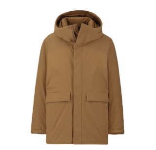 uniqlo 优衣库 男士高性能复合连帽羽绒服外套421716 浅褐色xxxxl