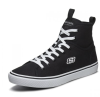 SKECHERS 斯凯奇 666110-BLK 男士高帮帆布鞋