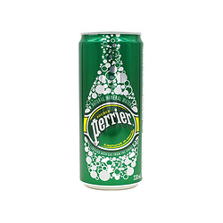  Perrier 巴黎水 含气天然矿泉水 330ml* 24罐