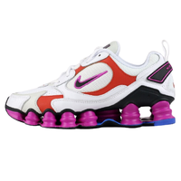 NIKE 耐克 Shox TL Nova 女士休闲运动鞋 AT8046-100 白色/超级紫罗兰色/赛车蓝/黑 35.5