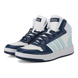 阿迪达斯adidas neo阿迪休闲2020女子HOOPS 2.0 MID篮球休闲鞋G55055
