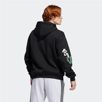 阿迪达斯 adidas三叶草卫衣男装2020秋季新款运动服印花连帽套头衫GD2144