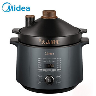 Midea 美的 电炖锅 电炖盅 煲汤锅 4L大容量 一锅双胆 智能预约定时 MD-TGS40X