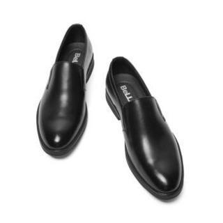 BELLE/百丽秋季新品商场同款商务正装牛皮革男皮鞋6BR02CM9 黑色 40