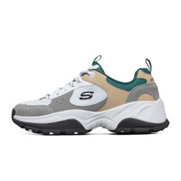 SKECHERS 斯凯奇 D'Lites Kozmiks 女士休闲运动鞋 88888412/GYWG 灰色/白色/绿色 37