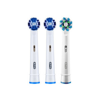 德国博朗 欧乐B电动牙刷头（Oral-B）欧洲进口欧乐b成人电动牙刷头 精准+精准+多角度