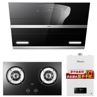 老板（Robam）&林内（Rinnai）侧吸式抽油烟机灶具热水器套装27A3H+37B2+RUS-16QD06 (JSQ31-D06)（天然气）