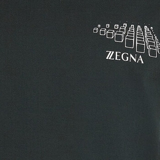 杰尼亚（Z Zegna） 2020秋冬 深绿色男士T恤 VV372-ZZ630S-6S4-S