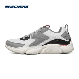 Skechers斯凯奇官方秋季新品户外休闲运动鞋男子时尚跑鞋跑步鞋232174 GYBK/灰色/黑色 45