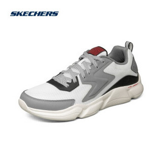 Skechers斯凯奇官方秋季新品户外休闲运动鞋男子时尚跑鞋跑步鞋232174 GYBK/灰色/黑色 45