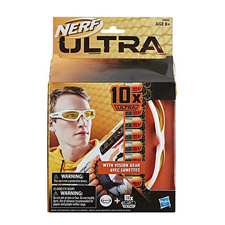 孩之宝NERF热火极光系列子弹护目镜套装玩具枪子弹补充装E9836