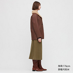 优衣库 女装 仿皮大衣 432069 UNIQLO