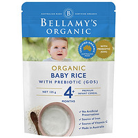 BELLAMY'S 贝拉米 婴幼儿辅食 宝宝有机米粉 125g *8件