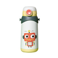 babycare儿童保温杯吸管杯宝宝学饮杯儿童保温水壶316不锈钢防摔水杯 600ml-雷德机器人