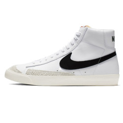 NIKE 耐克 Blazer MID '77 kids 男士运动板鞋 BQ6806-100 白色/黑色 44