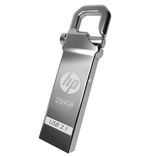 惠普（HP）256GB USB3.1 U盘 x750w 金属黑 (个性化自定义定制版金属优盘)