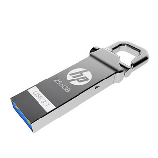 惠普（HP）256GB USB3.1 U盘 x750w 金属黑 (个性化自定义定制版金属优盘)