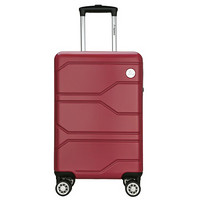Diplomat 外交官 商务万向轮拉杆箱旅行箱TSA密码箱行李箱 TC-6903红色24英寸