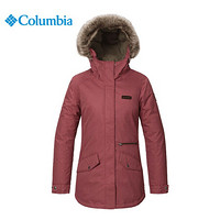 Columbia哥伦比亚棉服女户外秋冬奥米热能反射保暖抗寒中长款防风棉衣外套 WR0884 677 S