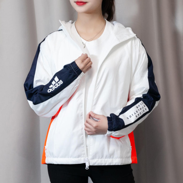 adidas阿迪达斯外套女官网旗舰正品运动服防风衣休闲夹克女fi6732