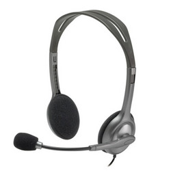 logitech 罗技 H111 耳罩式头戴式有线耳机 黑色 3.5mm