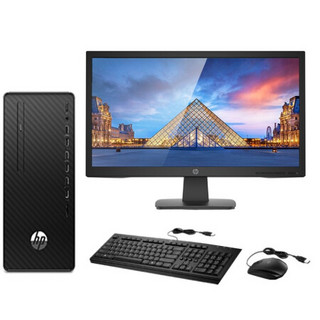 HP 惠普 280 G6 MT 奔腾版 23.8英寸 商用台式机 黑色 (奔腾G6400、核芯显卡、4GB、1TB HDD、风冷)