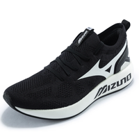 Mizuno 美津浓 MIzuno Pi Knit 男士休闲运动鞋 D1GH202401 黑色/白色 39