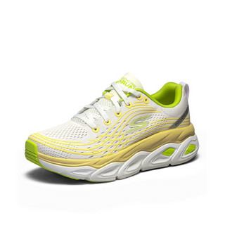 SKECHERS 斯凯奇 Max Cushioning Ultimate 中性跑鞋 17691/WMLT 白黄 38.5