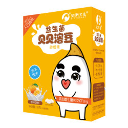 欧瑞园宝宝零食益生菌溶溶豆高钙与锌无添加白砂糖香橙味酸奶溶豆18g入口即化 *2件