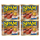 PLUS会员：SPAM 世棒 午餐肉火腿罐头 340g*4盒